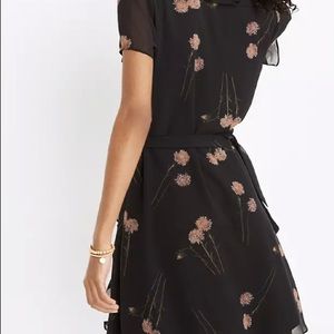 Madewell Georgette Ruffle-Wrap Dress